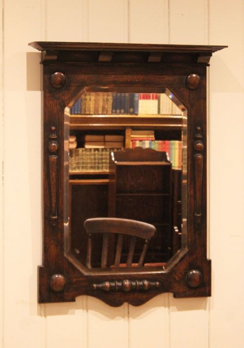 SOLID OAK WALL MIRROR - ADDITIONAL PHOTO 6