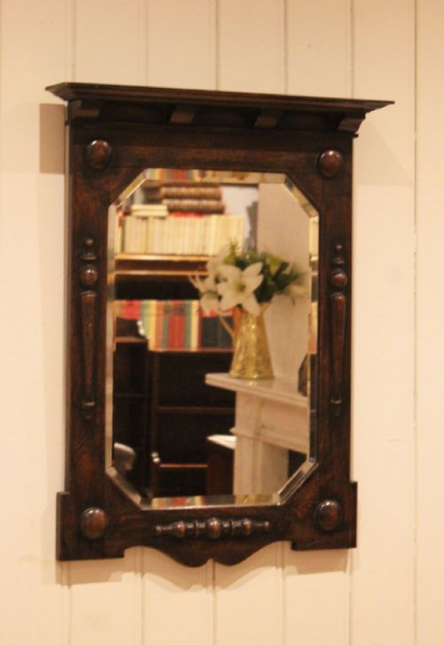 SOLID OAK WALL MIRROR - ADDITIONAL PHOTO 7