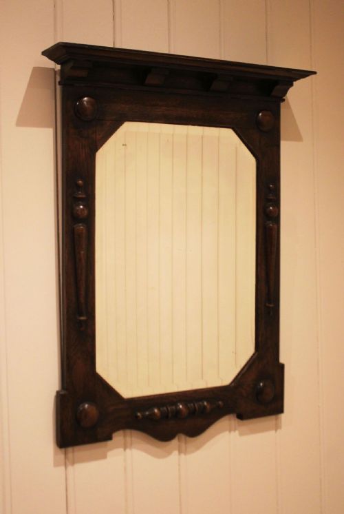 SOLID OAK WALL MIRROR - ADDITIONAL PHOTO 8