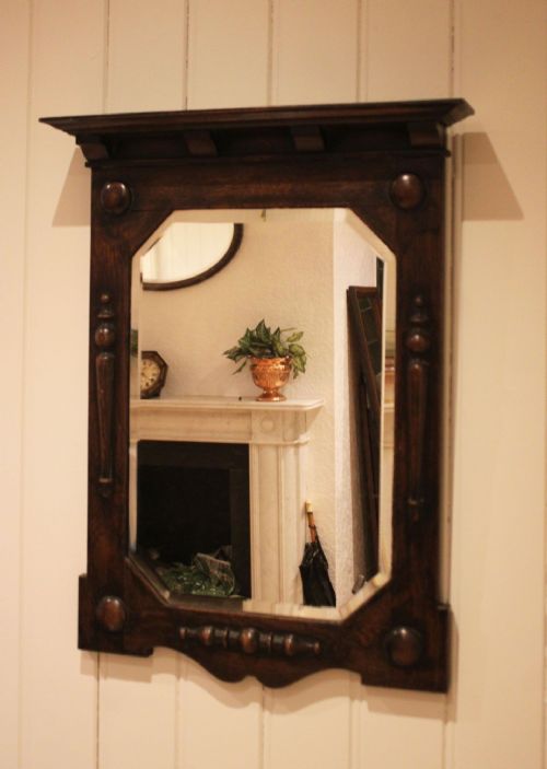 SOLID OAK WALL MIRROR - ADDITIONAL PHOTO 10