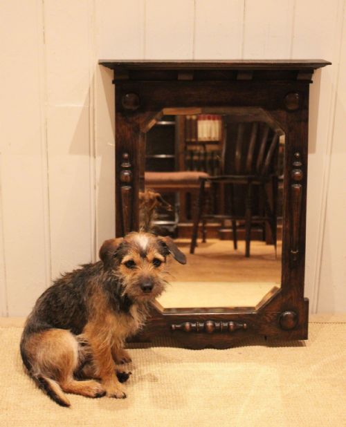 SOLID OAK WALL MIRROR - ADDITIONAL PHOTO 11