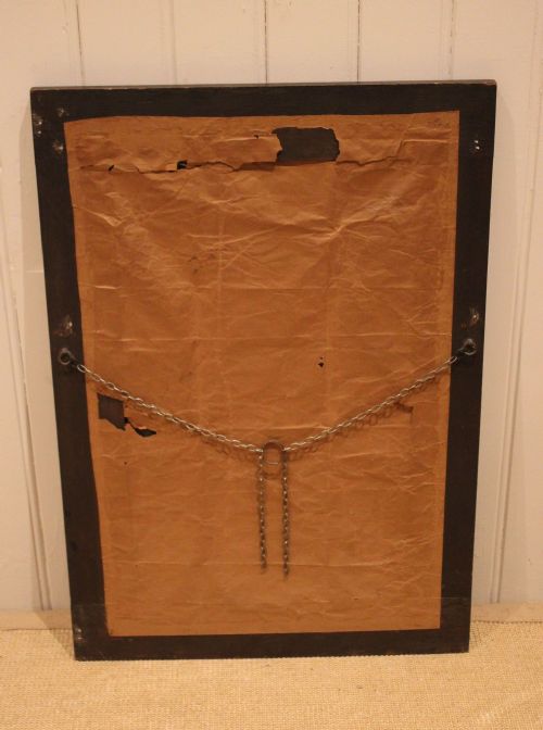 EDWARDIAN OAK WALL MIRROR - ADDITIONAL PHOTO 11