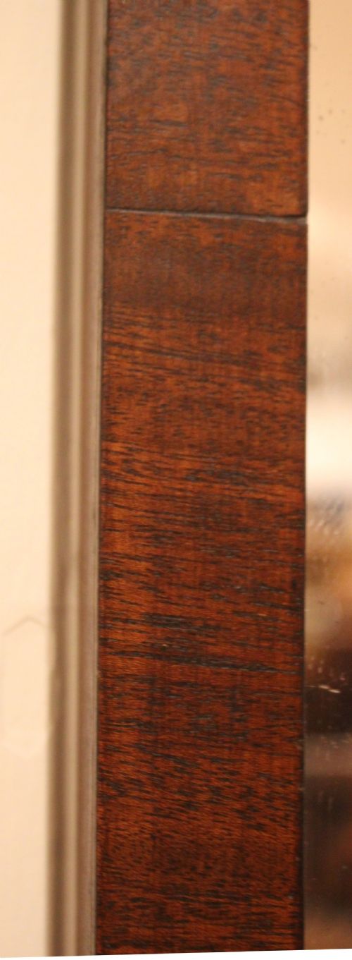 MAHOGANY FRAMED FULL LENGTH WALL MIRROR - ADDITIONAL PHOTO 4