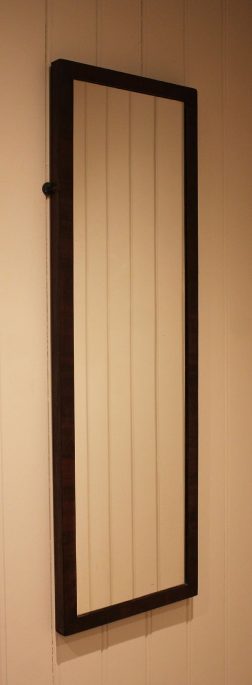MAHOGANY FRAMED FULL LENGTH WALL MIRROR - ADDITIONAL PHOTO 5