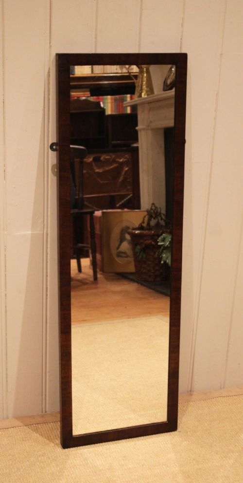 MAHOGANY FRAMED FULL LENGTH WALL MIRROR - ADDITIONAL PHOTO 7