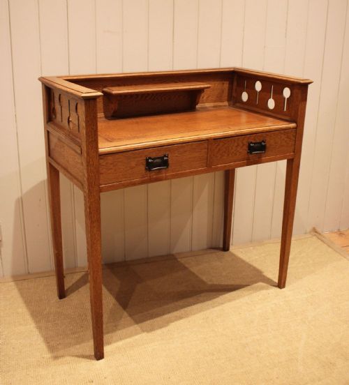 Oak Arts & Crafts Writing Desk