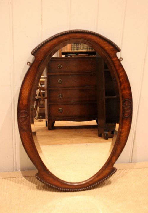 OAK OVAL WALL MIRROR - ADDITIONAL PHOTO 2