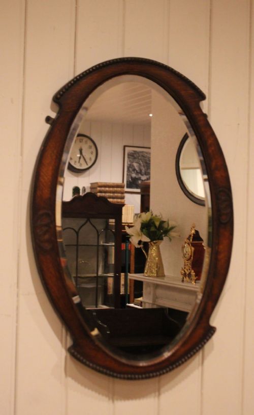 OAK OVAL WALL MIRROR - ADDITIONAL PHOTO 6