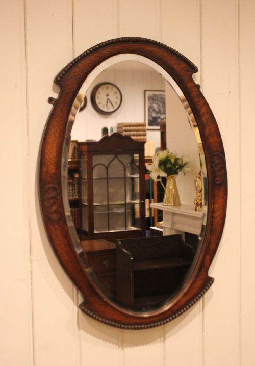 OAK OVAL WALL MIRROR - ADDITIONAL PHOTO 7