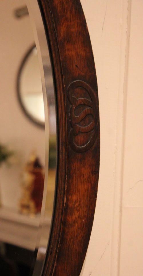 OAK OVAL WALL MIRROR - ADDITIONAL PHOTO 10