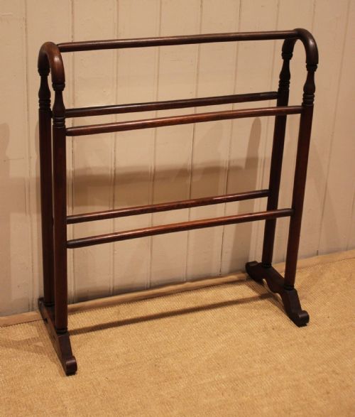 Victorian Mahogany Towel Rail