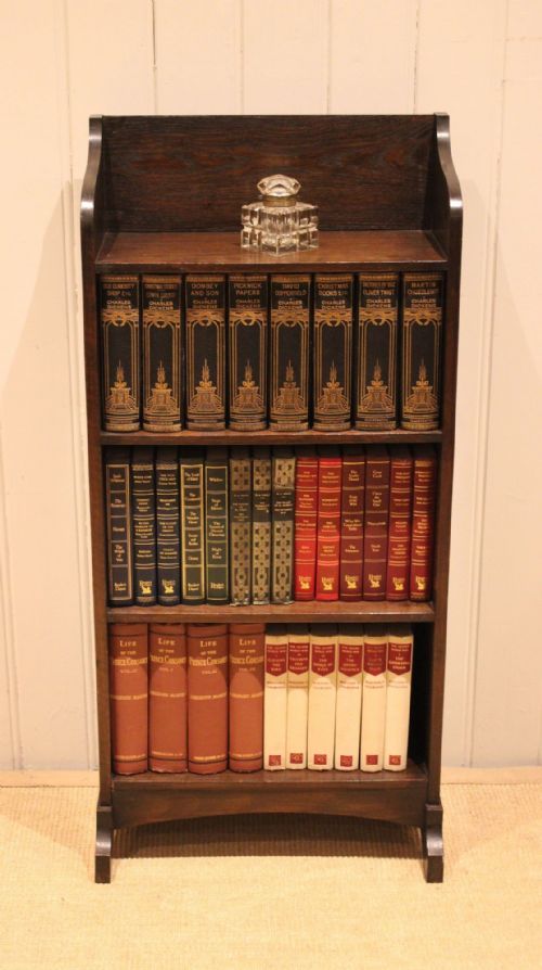fig 1. Oak Open Bookcase