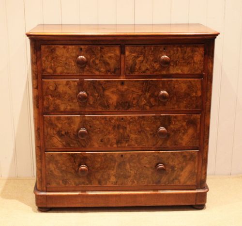 fig 1. Large Walnut Chest Of Drawers