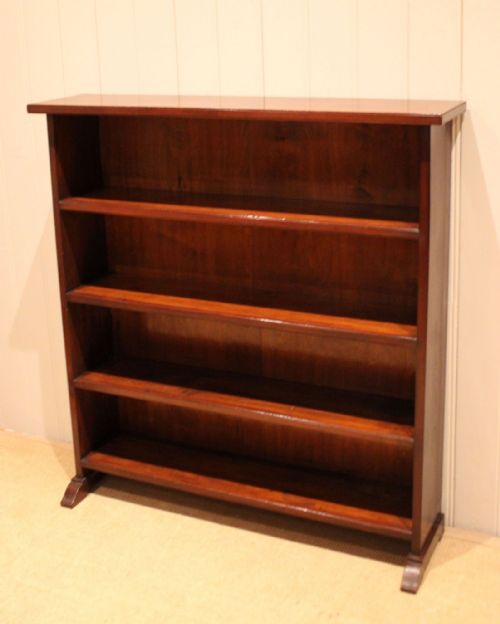fig 1. Edwardian Mahogany Open Bookcase