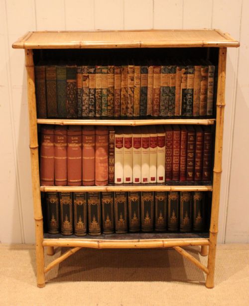 fig 1. Late 19th Century Bamboo Open Bookcase