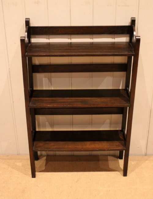 fig 1. Small Oak Open Bookcase