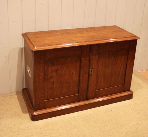 Low Golden Oak Cabinet