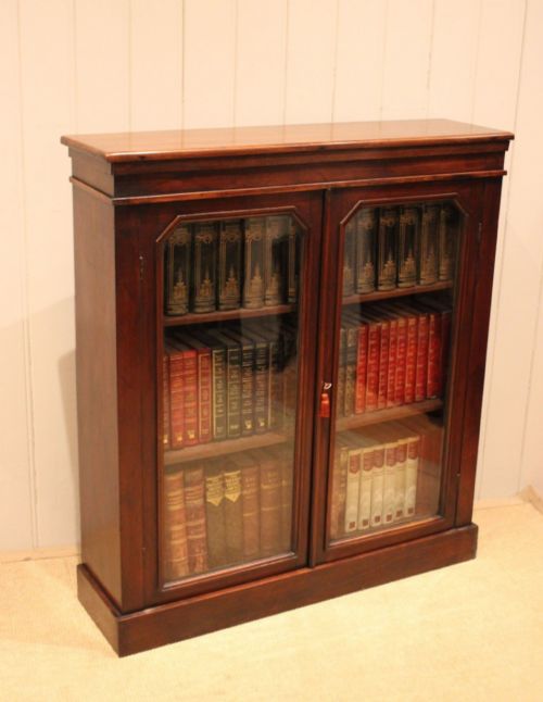 LATE 19TH CENTURY MAHOGANY GLAZED MAHOGANY BOOKCASE - ADDITIONAL PHOTO 10
