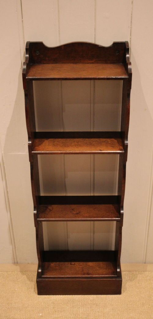 fig 1. Small Oak Open Bookcase