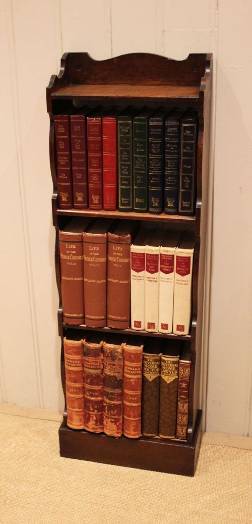 Small Oak Open Bookcase View V
