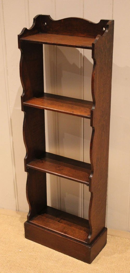 Small Oak Open Bookcase View VI