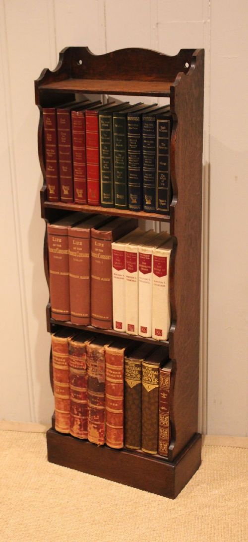 Small Oak Open Bookcase View VII