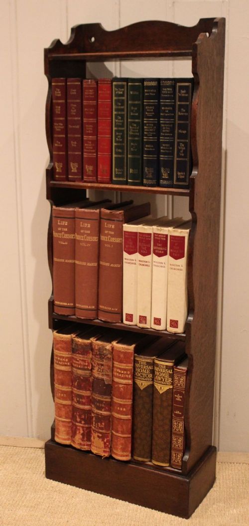 Small Oak Open Bookcase View XII