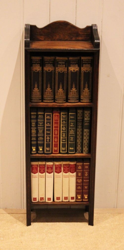 Small Proportioned Oak Open Bookcase View III