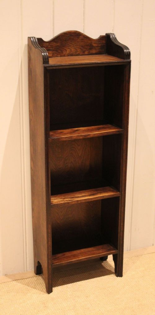 Small Proportioned Oak Open Bookcase View IV