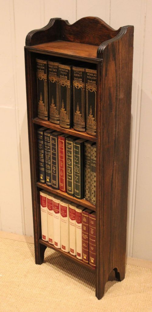 Small Proportioned Oak Open Bookcase View XI