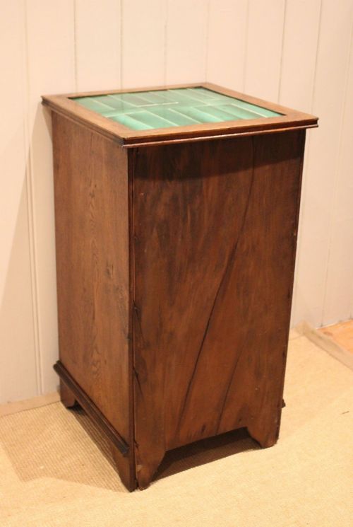 OAK ARTS CRAFTS TILE TOP CABINET - ADDITIONAL PHOTO 11