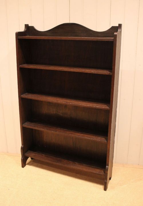 fig 1. Oak Open Bookcase