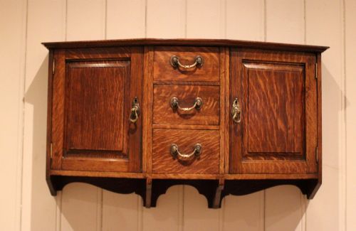 fig 1. Arts & Crafts Oak Wall Cabinet