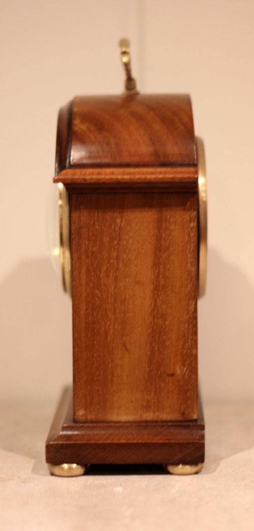Mahogany Arch Top Timepiece Mantel Clock View X