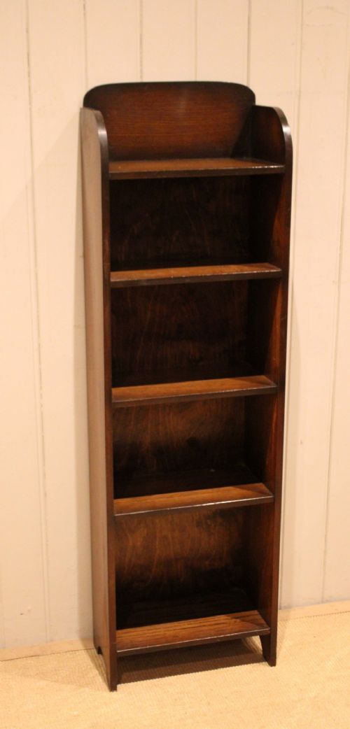 Small Oak Open Bookcase View II