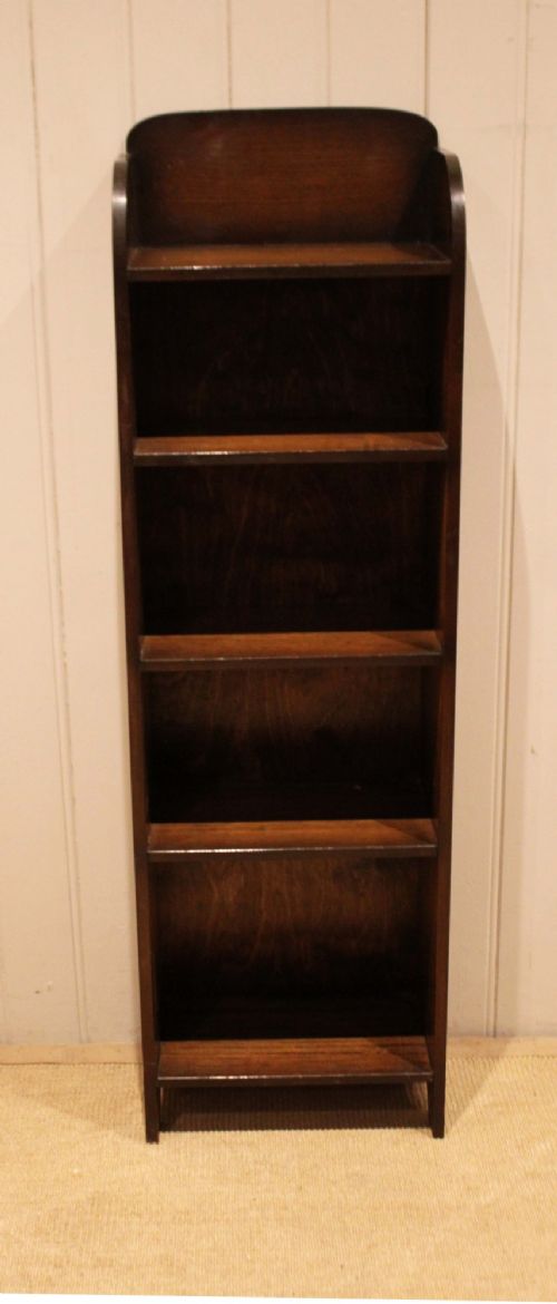 Small Oak Open Bookcase View IV