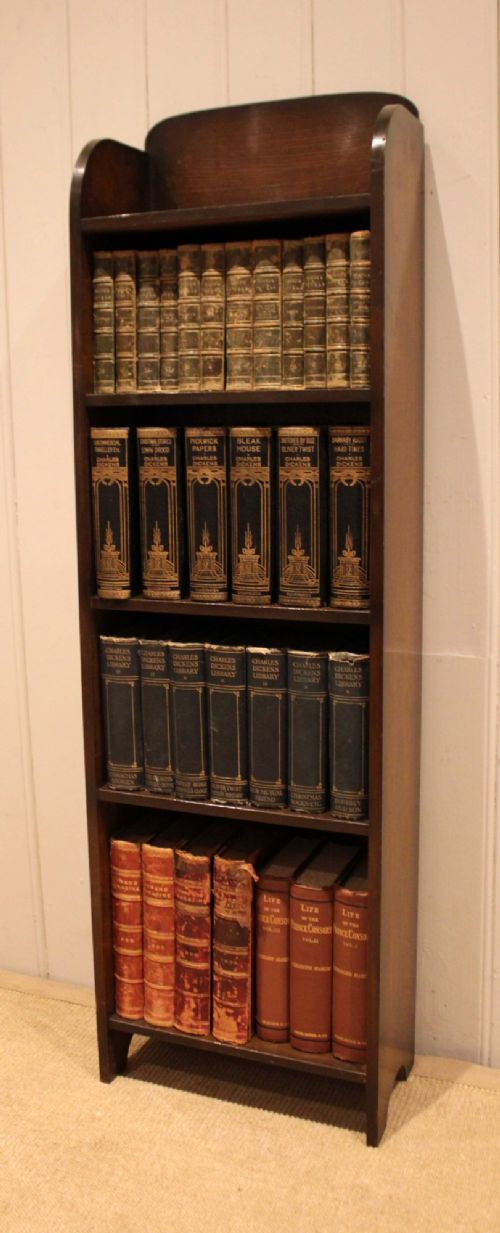 Small Oak Open Bookcase View V
