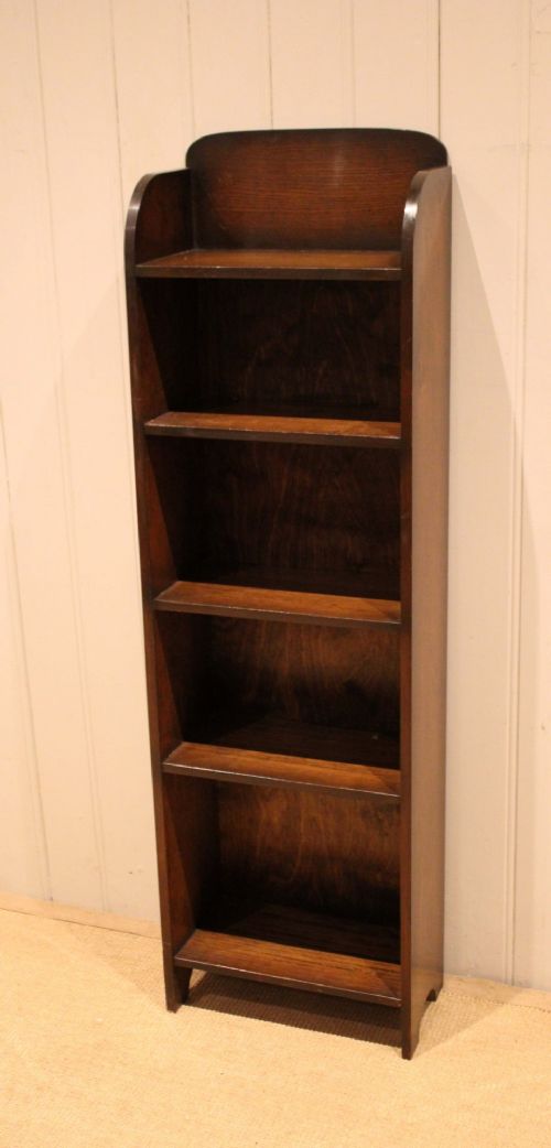 Small Oak Open Bookcase View VI