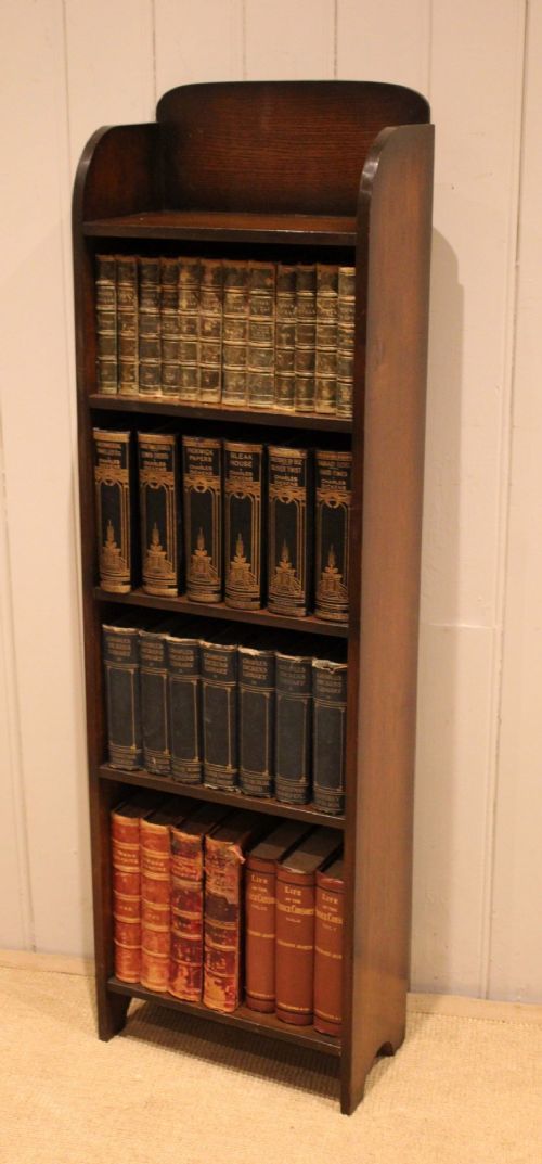 Small Oak Open Bookcase View IX