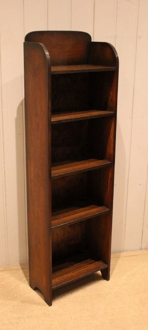 Small Oak Open Bookcase View X