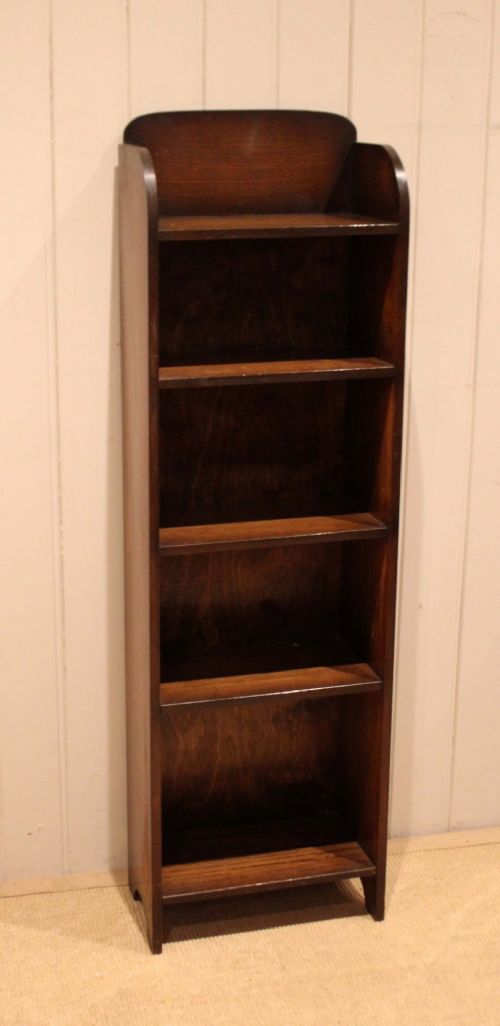 Small Oak Open Bookcase View XII