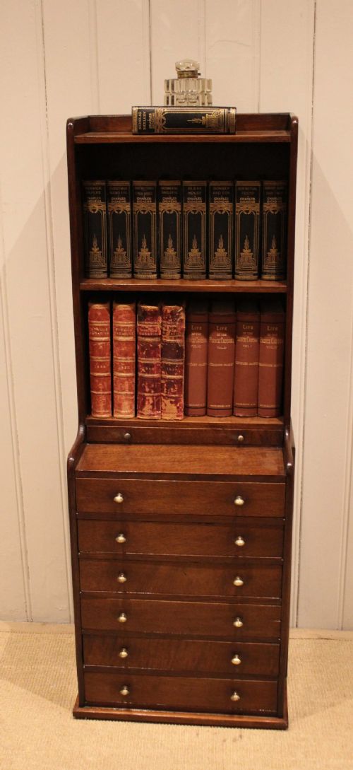 Unusual Oak Cabinet Bookcase View V