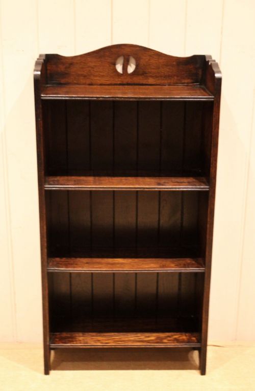 fig 1. Oak Open Bookcase