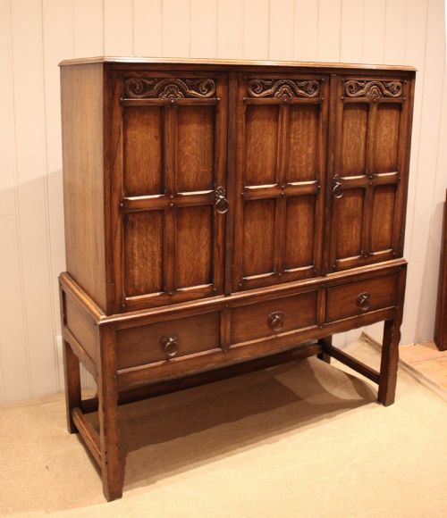 SOLID OAK SIDE CABINET - ADDITIONAL PHOTO 2