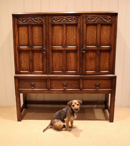 SOLID OAK SIDE CABINET - ADDITIONAL PHOTO 7