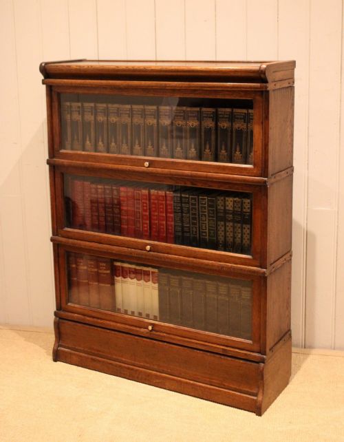 Solid Oak Globe Wernicke Glazed Bookcase