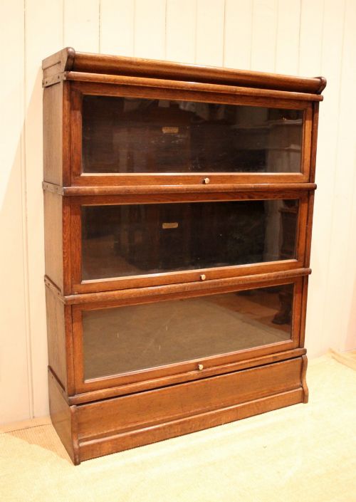 fig 1. Solid Oak Globe Wernicke Glazed Bookcase