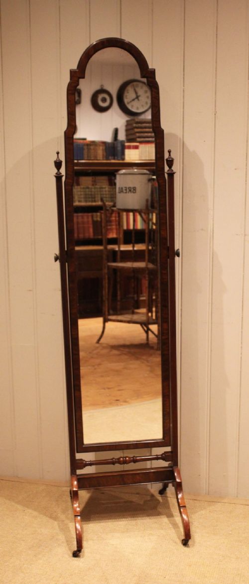 Walnut Cheval Mirror View II