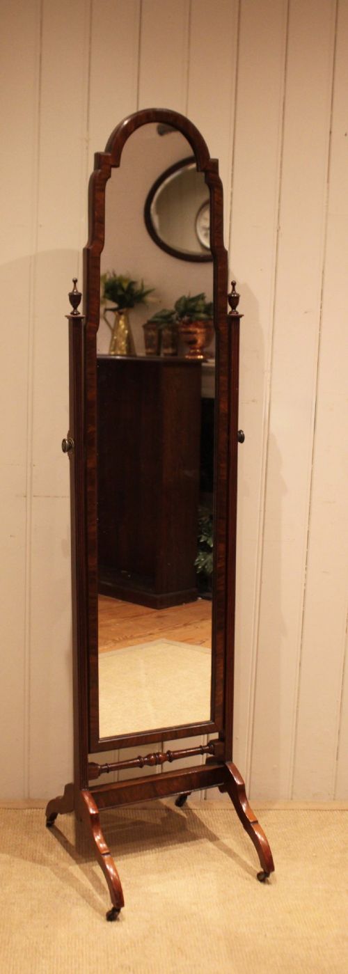 Walnut Cheval Mirror View V