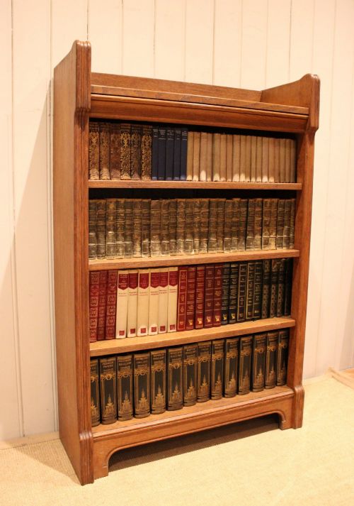 LIGHT OAK OPEN BOOKCASE - ADDITIONAL PHOTO 6